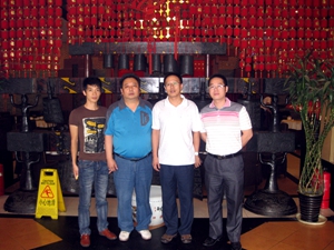 歡迎本田林部長、柯科長光臨我公司指導工作